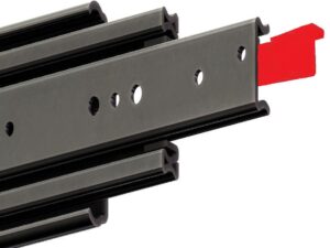 Container Red Slide Fully Locking. Heavy Duty/ Hi-Load (180-250 kg/pair) - Pair Pricing