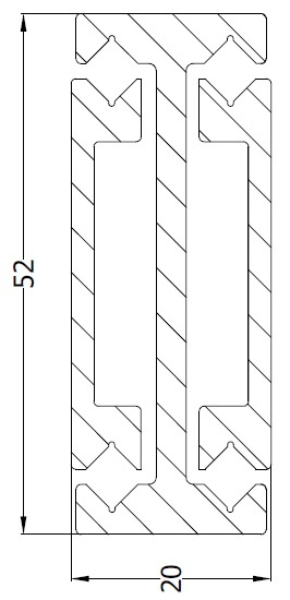 Radial Slide 5229 (135-220kg) Aluminium. Crossed Roller Bearings