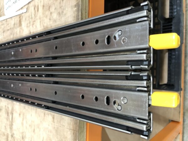 Container Blue Slide Fully Locking. All Stainless Steel 304 (129-227 kg/pair) - Pair Pricing