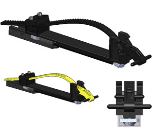 Adjustamount - Versatile, adjustable mounting bracket for larger tools - YELLOW STRAP