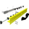 Front Locking Handle - Heavy Duty, Non Corrosive: Black/Yellow
