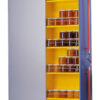 FR775-A (75kg) Pantry Pull Out Slide with ECD. Powder Coated White