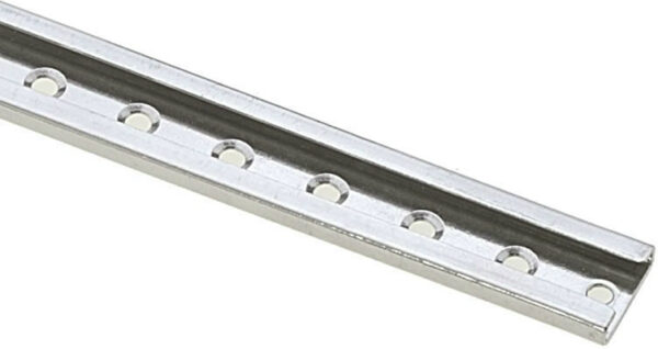 23.02 - Stainless steel track 25 x 7mm. Length 330mm