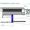 Telescopic Actuator 12-24VCC - LATT 2A 1/108 <br> 12V: 3mm/s; 1820N - 24V: 6mm/s; 3640N - Image 5
