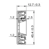 4032.R21D Light Rail Telescopic slide (40-45kg) Cold Rolled Steel - Image 2