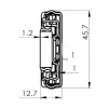 4032.R21DS-SC light rail soft-close stainless steel telescopic slide end profile