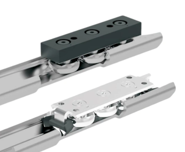 4080.TE45 - C-Profile Sliders - Aluminium & Stainless Steel